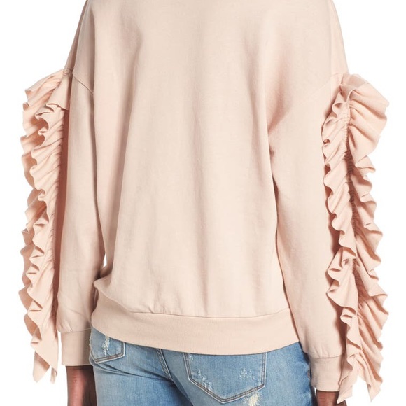 BP. Ruffle Sleeve Sweatshirt - Picture 2 of 7